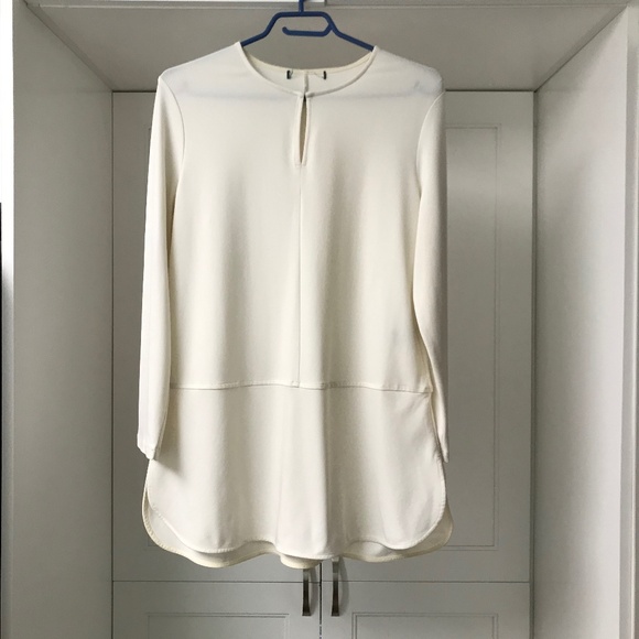 Women’s Long Tunic Top Ivory S/M - Picture 1 of 5